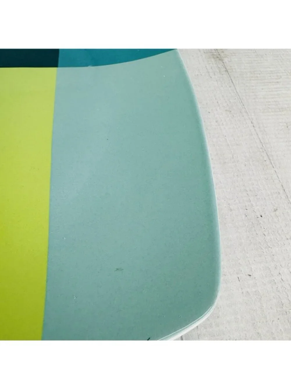 Home Target GREEN COLOR BLOCK Various Blue Blocks Square Stoneware Dinner Set 4